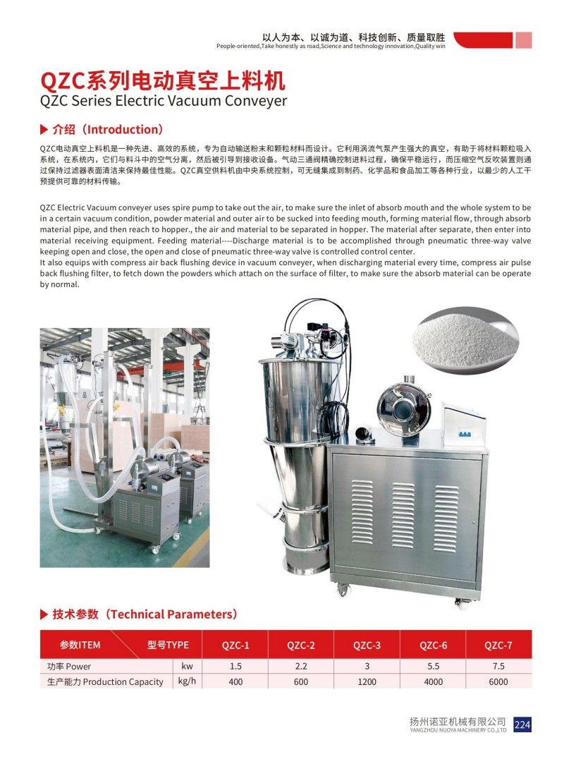 Электрический вакуумный конвейер серии QZC