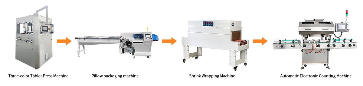 Линия по производству и упаковке таблеток для стирки