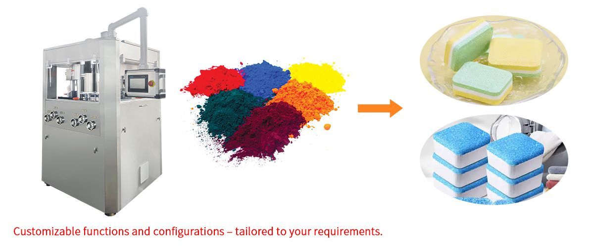 Линия по производству и упаковке таблеток для стирки